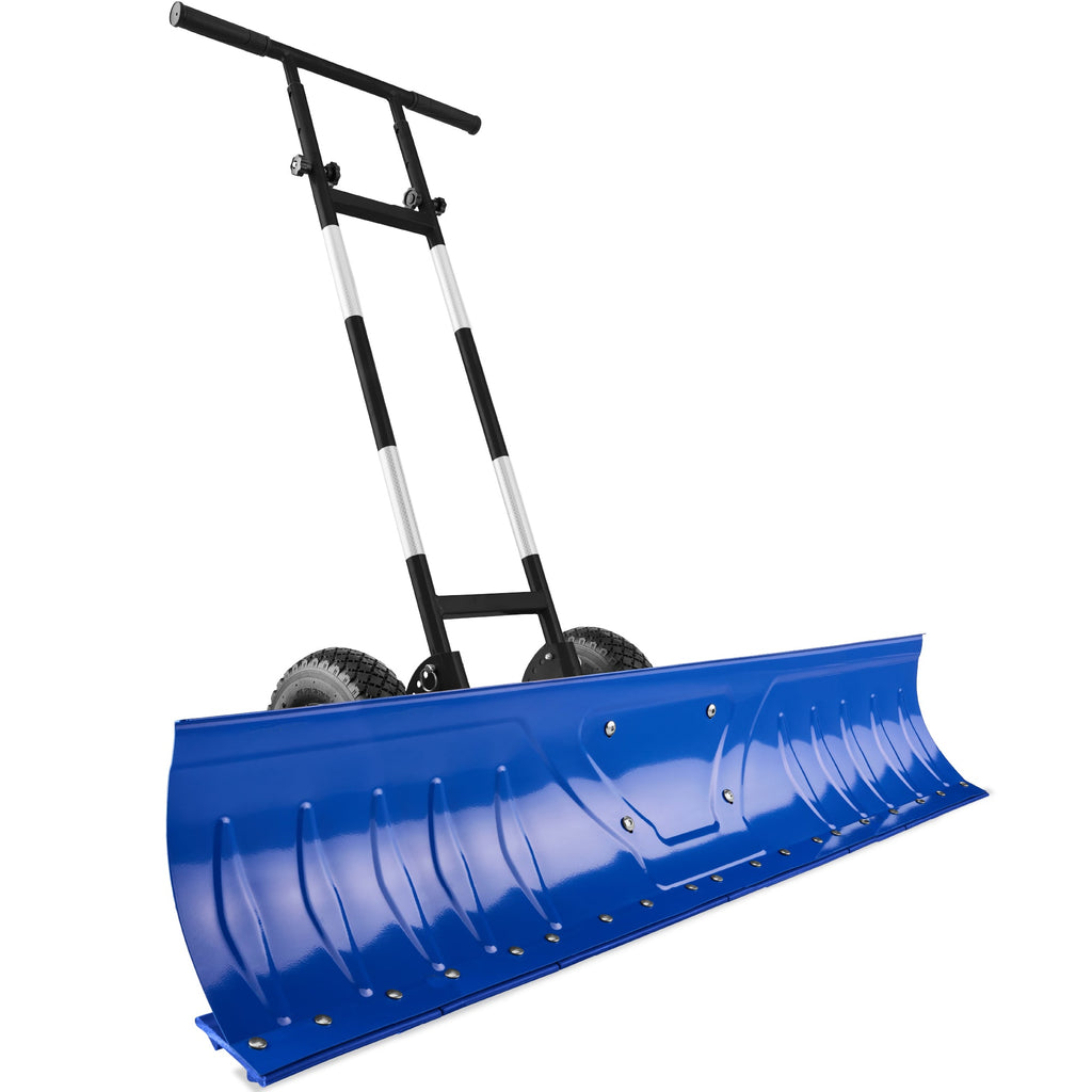 2-Wheel Snow Pusher with Adjustable Handle Reflective Tape - 48in designed for everyday comfort and storage