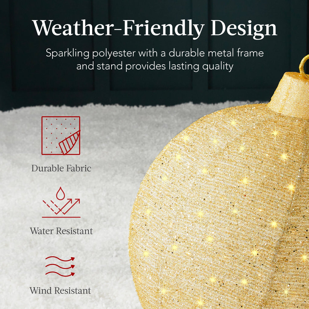 2pc Lighted Pop-Up Christmas Ornaments Decoration with 220 LED Lights Stand for indoor and outdoor holiday displays