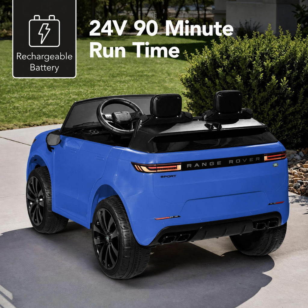 24V 2-Seater Licensed Range Rover Sport Ride-On Car with Parent Control with fun features for everyday play