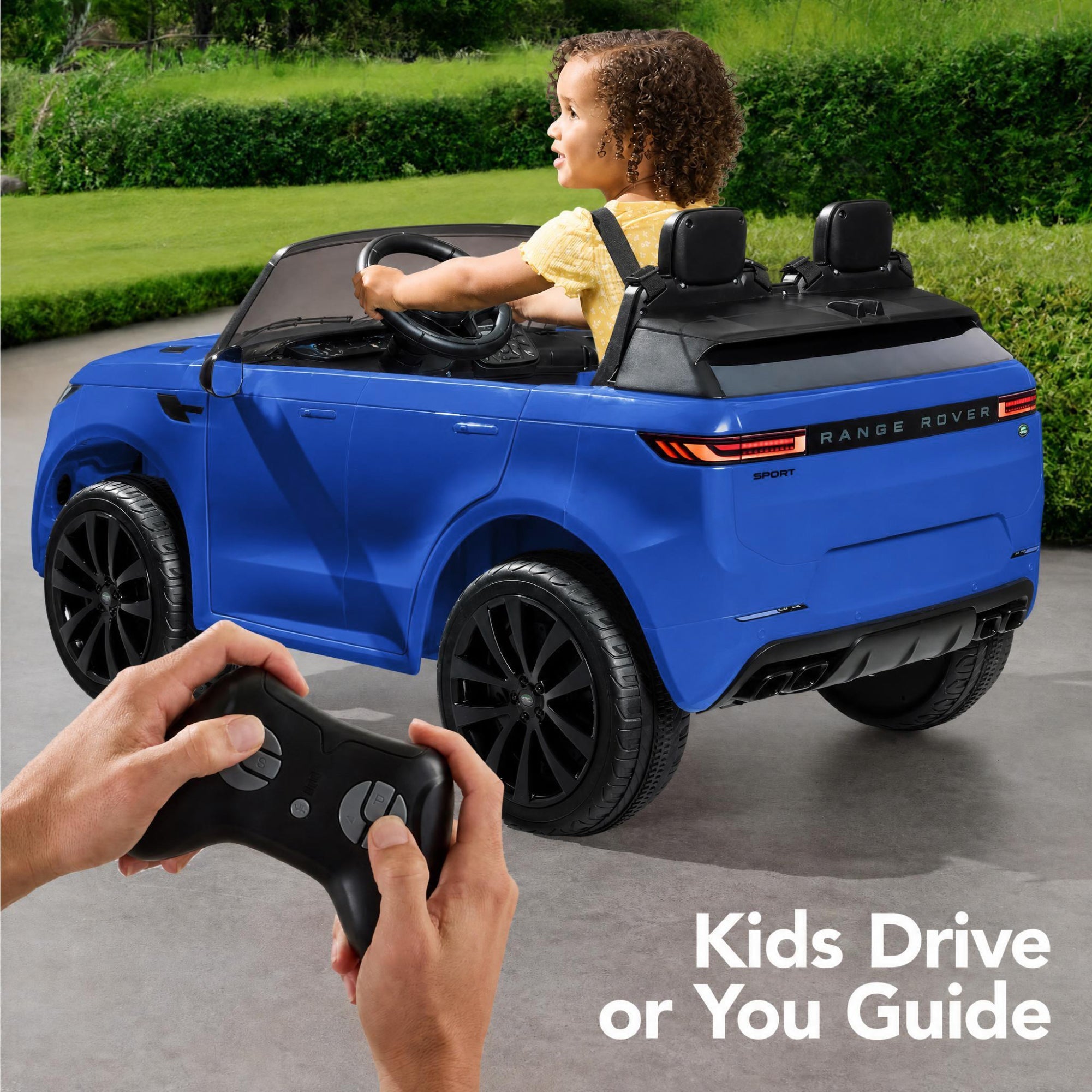 24V 2-Seater Licensed Range Rover Sport Ride-On Car with Parent Control with fun features for everyday play