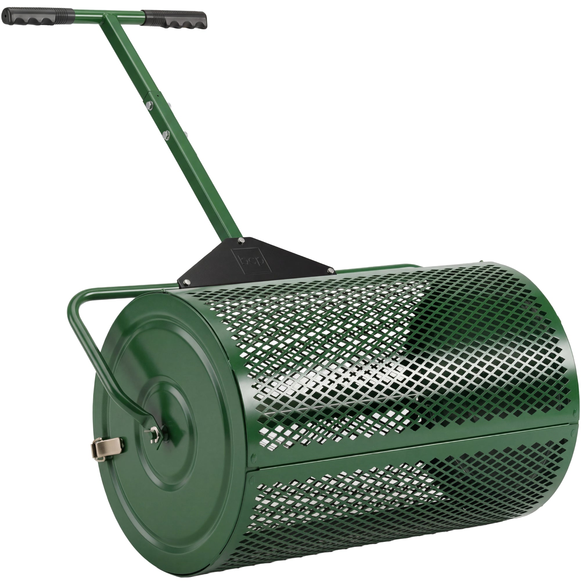 24\" Compost Spreader Steel Lawn and Peat Moss Topdresser for gardening, lawn care, and outdoor projects