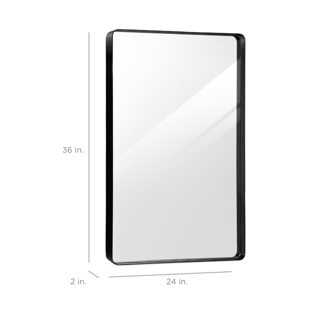 2-Way Rectangle Wall Mirror with Rounded Corners Anti-Blast Film - 24x36in with practical everyday features