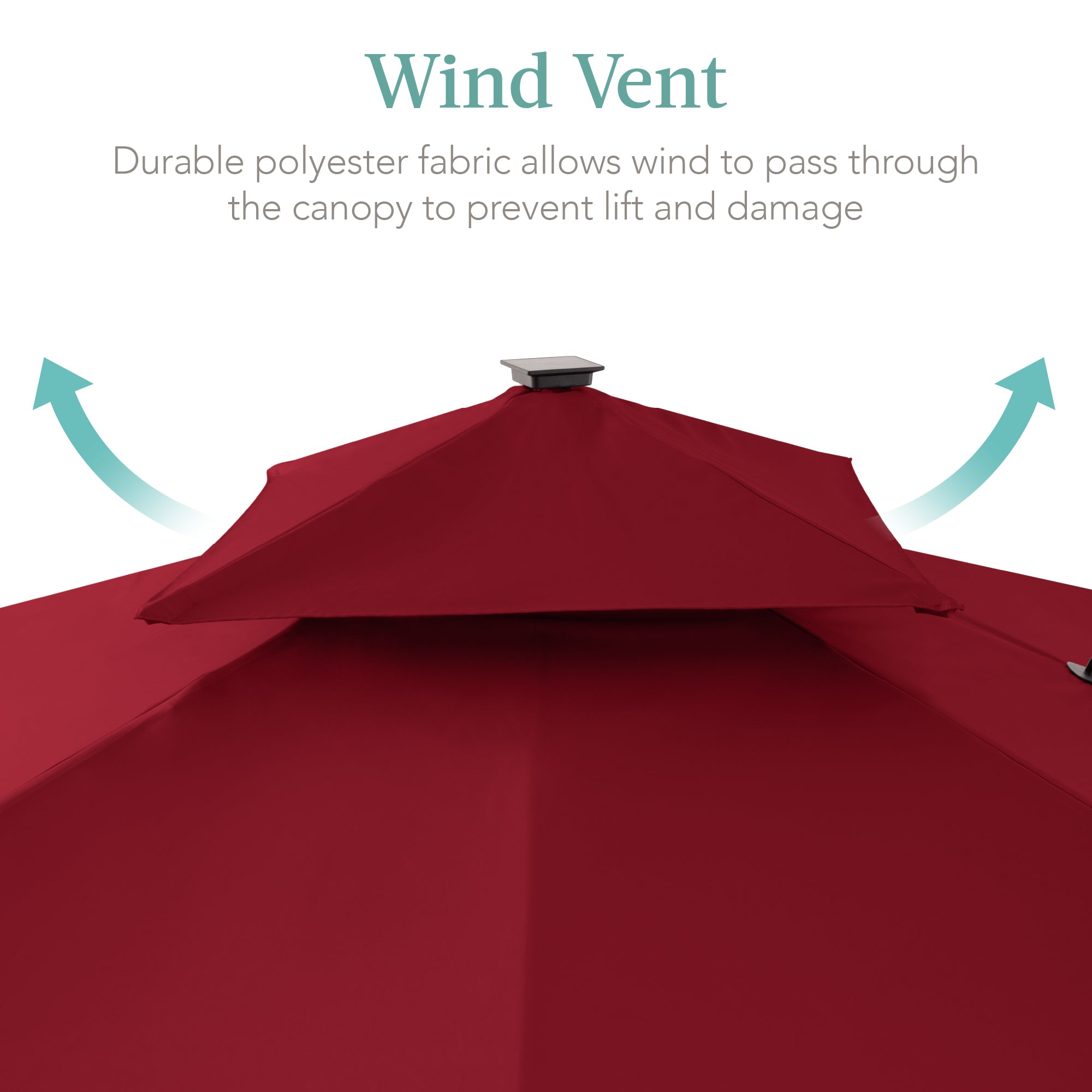 2-Tier Square LED Cantilever Offset Umbrella with 360 Rotation Base - 10x10ft for outdoor comfort and convenience