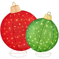 2pc Lighted Pop-Up Christmas Ornaments Decoration with 180 LED Lights Stand with eye-catching holiday style