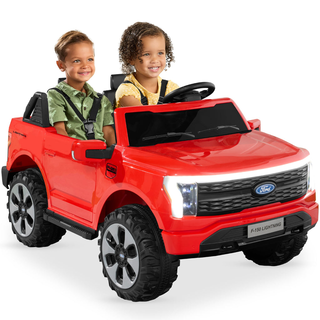24V Kids Ride On Car Officially Licensed Ford Lightning with Remote 2 Speeds for active play and family fun