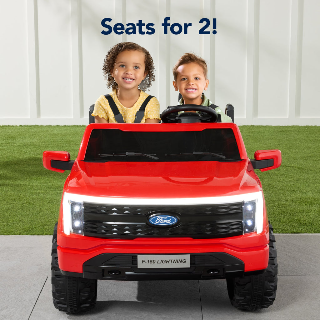 24V Kids Ride On Car Officially Licensed Ford Lightning with Remote 2 Speeds for active play and family fun
