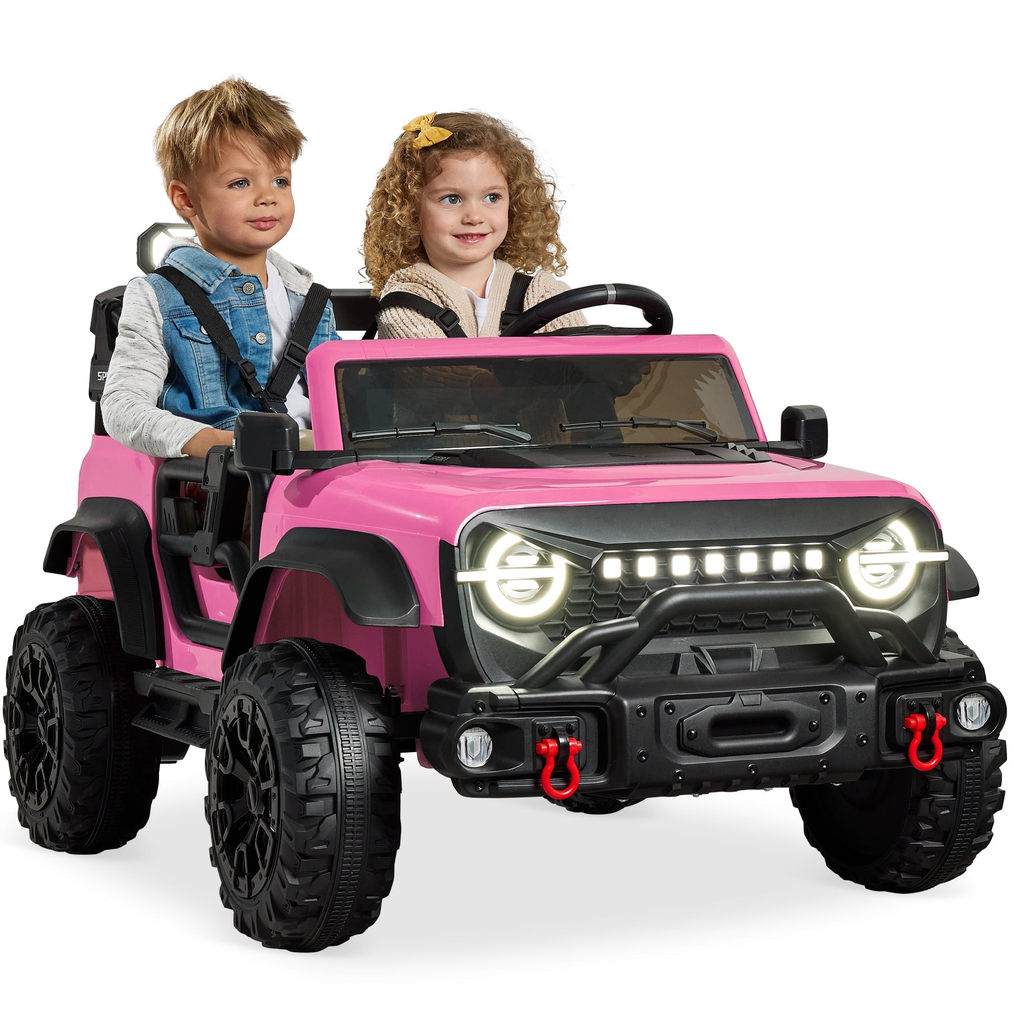 24V 2-Seater Electric Ride-On Car Truck with Parent Control Bluetooth designed for kids' playtime and gifts