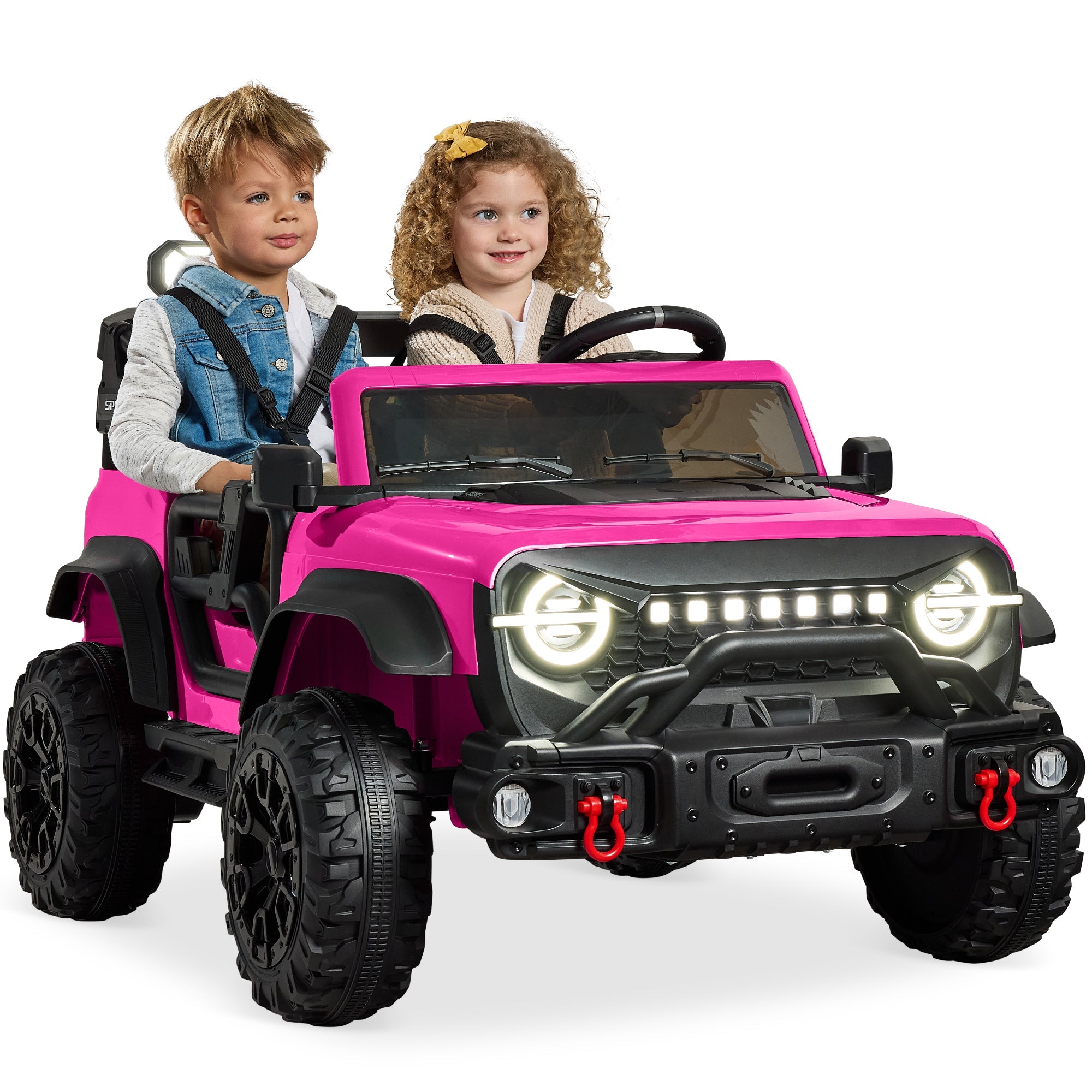 24V 2-Seater Electric Ride-On Car Truck with Parent Control Bluetooth designed for kids' playtime and gifts